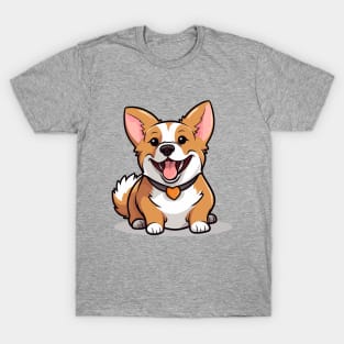 Cartoon Cute Kawaii Corgi T-Shirt